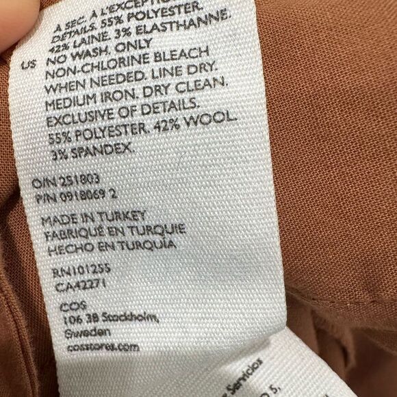 NWT COS Wool Mix Shirt Dress - Picture 14 of 14